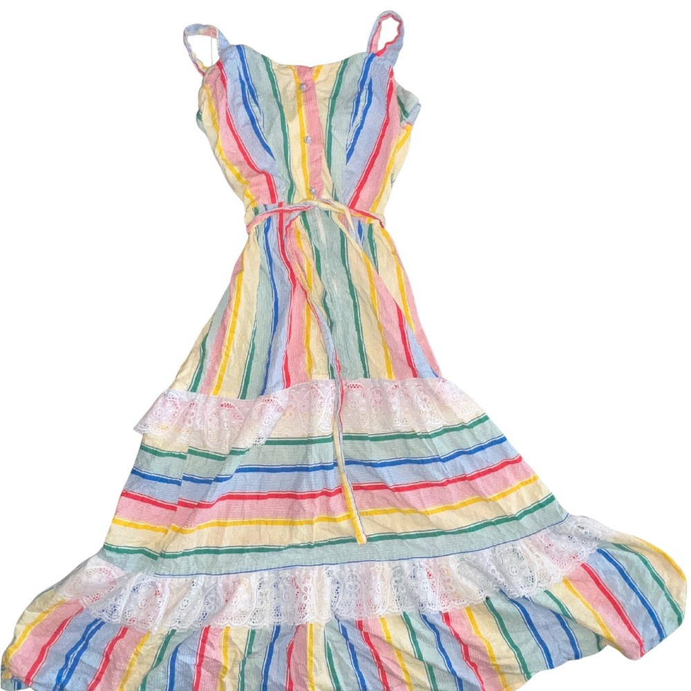 100% COTTON BOUTIQUE RAINBOW DRESS | ONE OF ONE